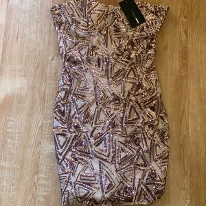 NEW rose gold sequence party dress✨